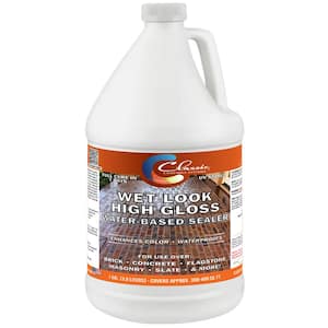 1 gal. Clear Wet Look High Gloss Water Based Interior/Exterior Concrete Sealer