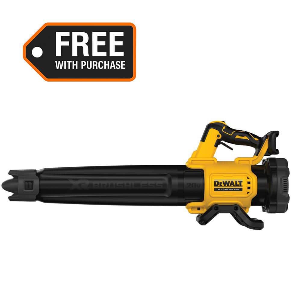 DEWALT 20V MAX 125 MPH 450 CFM Brushless Cordless Handheld Leaf Blower with Concentrator Nozzle (Tool Only) DCBL722B