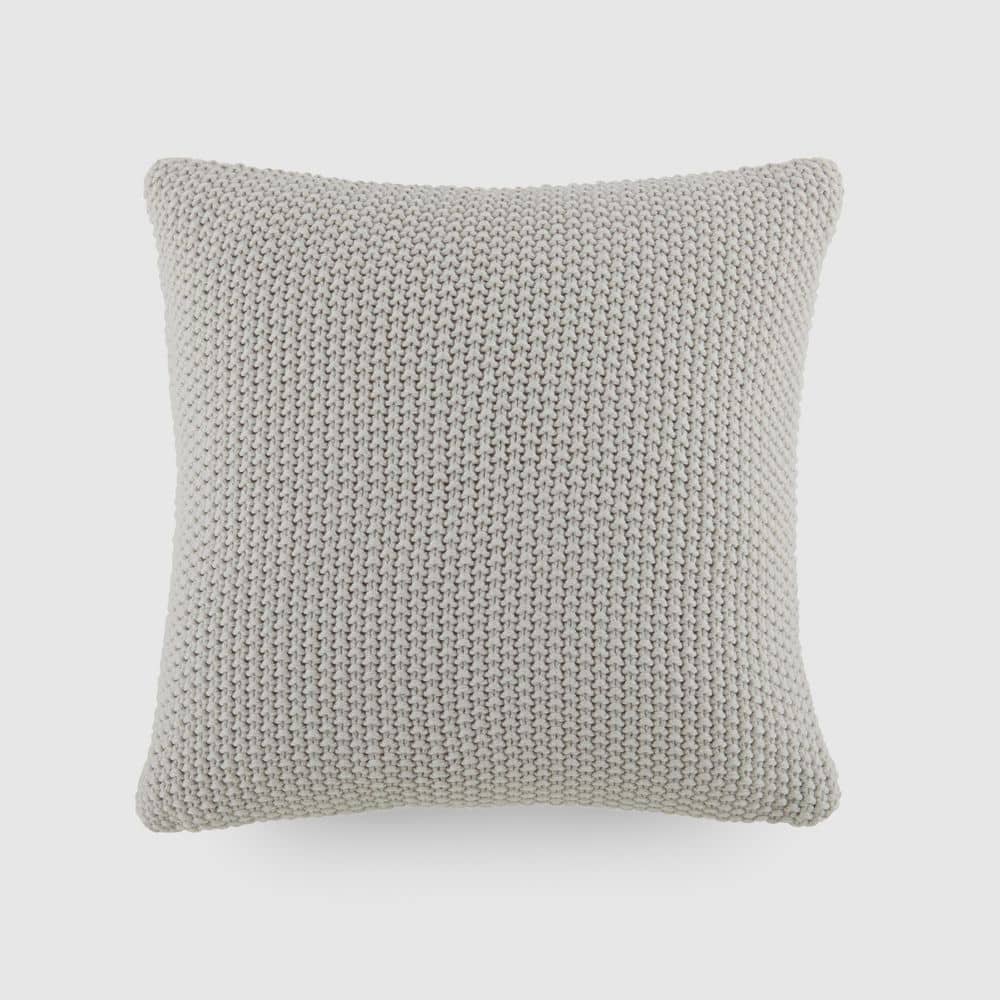 Light Gray Seed Stitch Knit Acrylic 20 in. x 20 in. Decor Throw Pillow Cover price history on PriceWatchPro