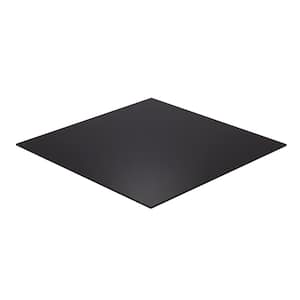 12 in. x 24 in. x 1/2 in. Thick Acrylic Black Opaque Sheet