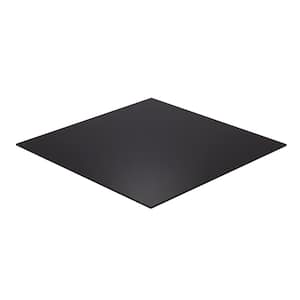 24 in. x 48 in. x 1/4 in. Thick Acrylic Black Opaque Sheet