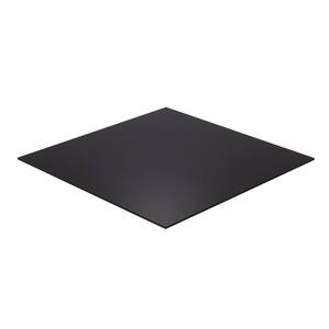 12 in. x 72 in. x 3/8 in. Thick Acrylic Black Opaque Sheet
