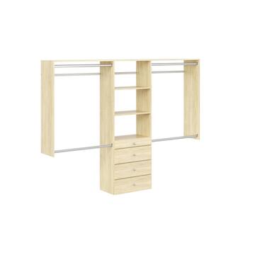 Ultimate 60 in. W - 96 in. W Harvest Grain Wood Closet System
