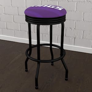 Sacramento Kings Fade 29 in. Purple Backless Metal Bar Stool with Vinyl Seat