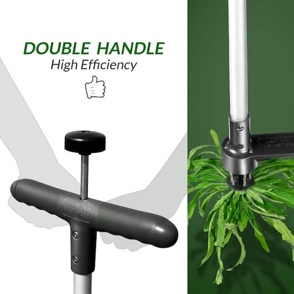 38.5 in. Weed Puller 5 Claws Manual Stand Up Weeder Remover Root and Dandelion Weed Removal Garden Weeding Tool