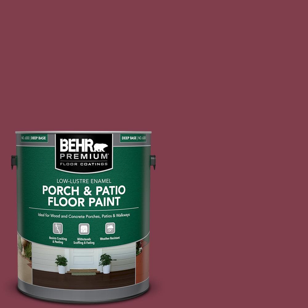 BEHR Premium Plus 1 gal. #170D-7 Farmhouse Red Flat Exterior Paint & Primer