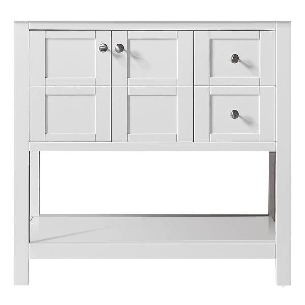 Exclusive Heritage Makena 36 in. W x 22 in. D x 34.2 in. H Bath Vanity Cabinet Only in White
