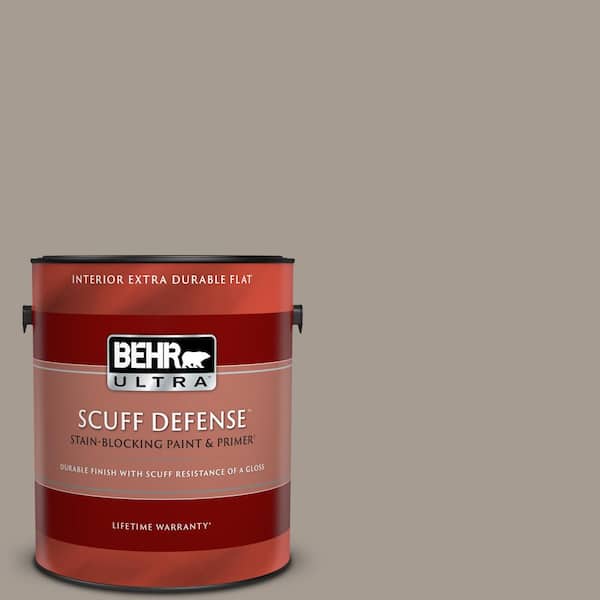 BEHR ULTRA 1 gal. #N200-4 Rustic Taupe Extra Durable Flat Interior Paint & Primer