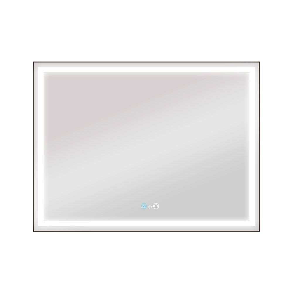 48 in. W x 36 in. H Rectangular Glass Frameless LED Wall Bathroom Vanity Mirror in Natural price history on PriceWatchPro
