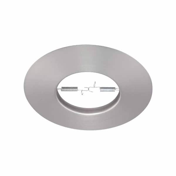 R30 Brushed Nickel Recessed, 6 Inch Can Light Trim Rings