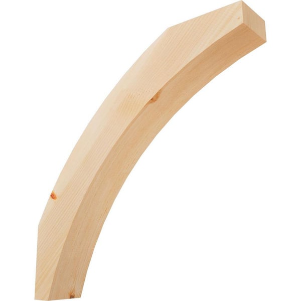 Ekena Millwork 5 1/2"W x 30"D x 30"H Thorton Smooth Knee Brace, Douglas Fir