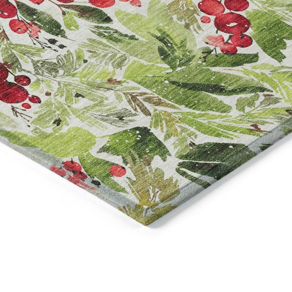 Chantille Machine Washable Indoor/Outdoor Abstract ACN1816 Aloe 3 ft. x 4 ft. Area Rug