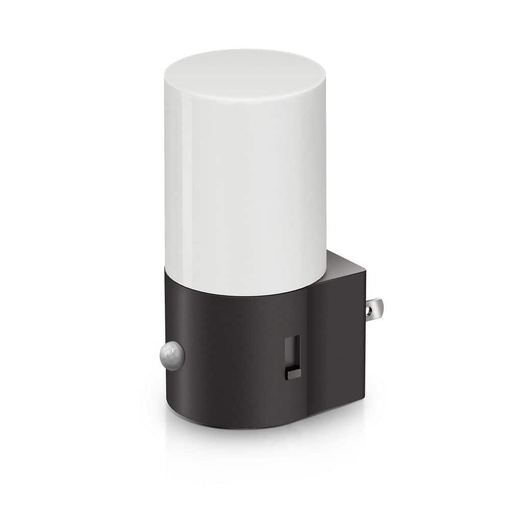 6-Pack Plug-In Black Cylinder Motion-Sensing Night Light 3000K Warm Light, Sliding Dimming (0%-100%), On/Off/Auto Modes price history on PriceWatchPro