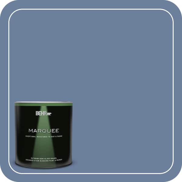 BEHR MARQUEE 1 qt. #MQ5-52 Lead Cast Semi-Gloss Enamel Exterior Paint & Primer