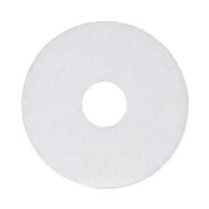 12 in. Dia Standard Polishing White Floor Pad (Case of 5)