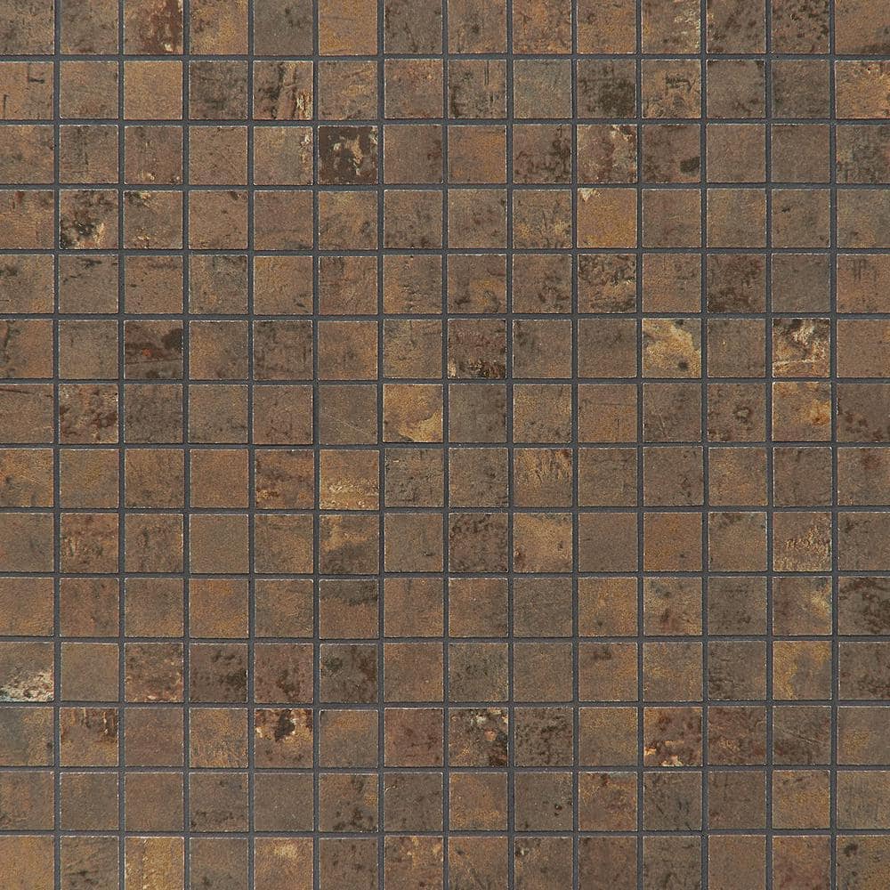 Mantis Copper 11.81 in. x 11.81 in. Matte Porcelain Floor and Wall Mosaic Tile (0.96 sq. ft. /Each) price history on PriceWatchPro