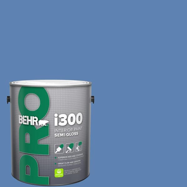 1 gal. #PPU15-06 Neon Blue Semi-Gloss Interior Paint