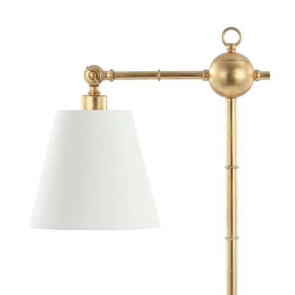 JONATHAN Y Ruth 2-Light 31 in. Gold Leaf Library Metal LED Table Lamp  JYL3074A - The Home Depot