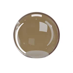 16 in. Dia Globe Smoke Smooth Acrylic with 5.25 in. Inside Diameter Neckless Opening