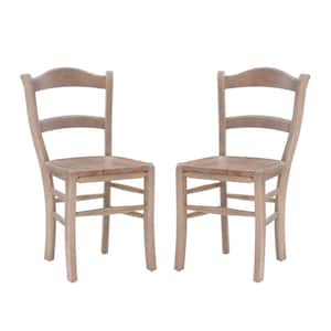 Nellie Natural Wood Dining Side Chair Set of 2