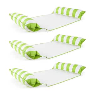 Lime Green Water Inflatable 4-in-1 Pool Hammock Lounger (3-Pack)