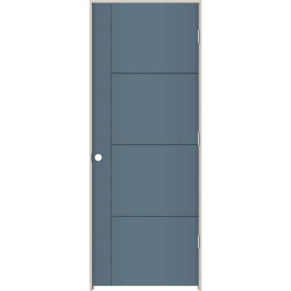 JELD-WEN 32 in. x 80 in. Left-Hand Solid Core Colony Composite Single Prehung Interior Door