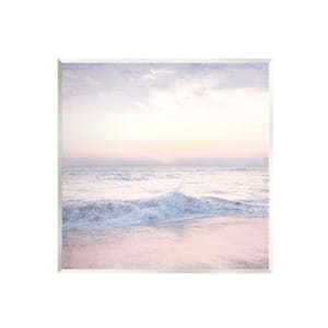 Crashing Beach Waves Morning Sunrise Design by Ann Bailey Unframed Nature Art Print 12 in. x 12 in.