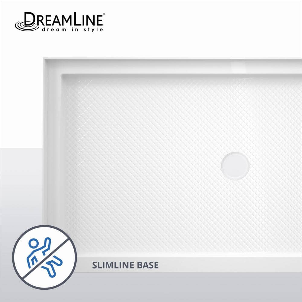SlimLine 60" x 36" Biscuit Acrylic Rectangular Shower Base