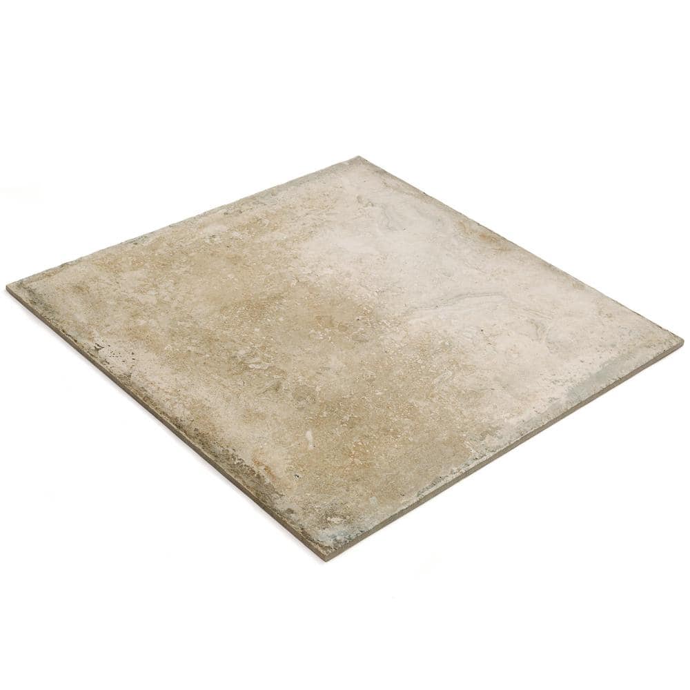 Ravello 24" x 24" Natural Beige Porcelain Stone Look Tile