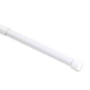 22 in. - 36 in. Tension Curtain Rod in White