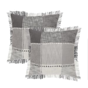 Andrew Gray Tartan 100% Cotton 20 in. x 20 in. Throw Pillow (Set of 2)