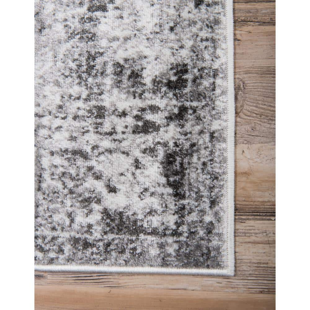 Sofia Collection Reversible Gray Indoor Area Rug