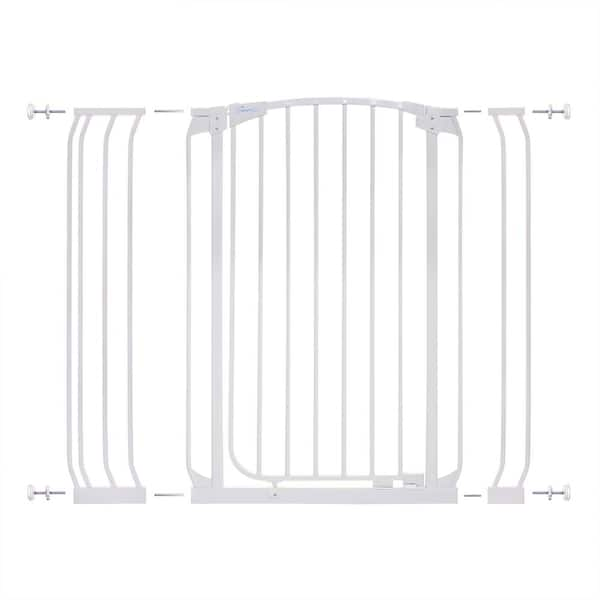 Dreambaby Chelsea 39.4 in. H Extra Tall Auto-Close Security Gate in White with Extensions