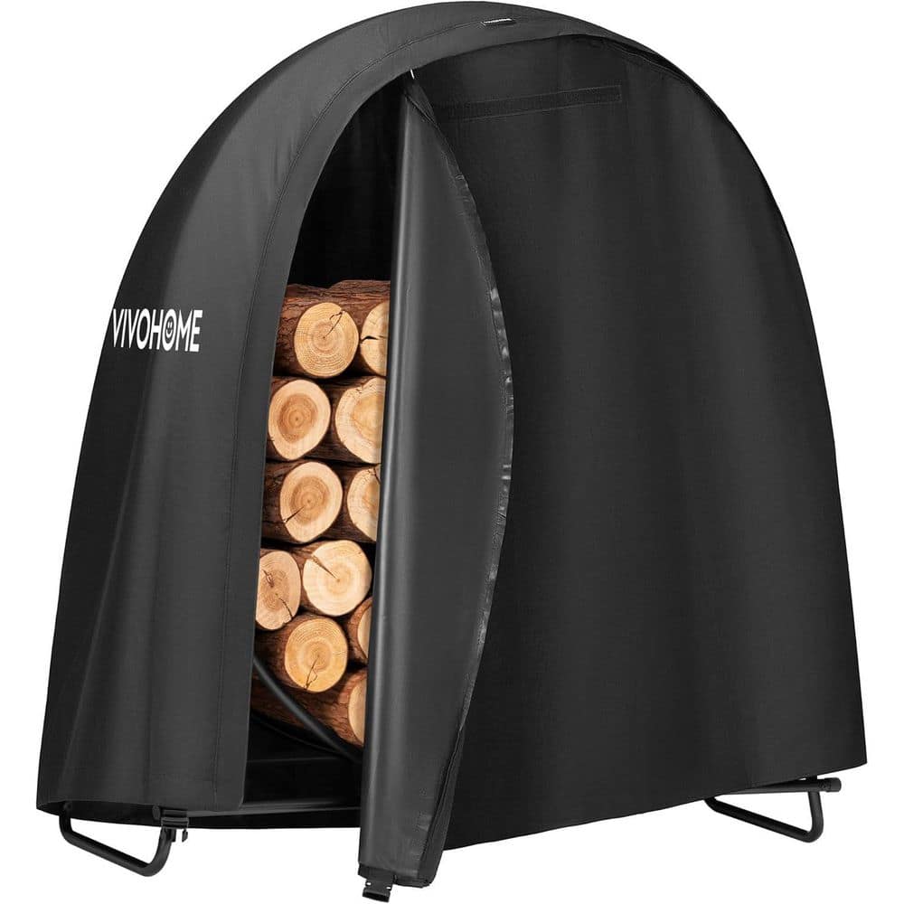 48 in. Heavy Duty Indoor/Outdoor Firewood Rack with Round Cover price history on PriceWatchPro