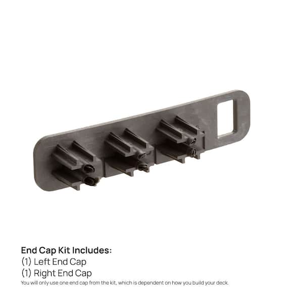 Water-Shedding End Cap Left and Right Kit Boardwalk Grey