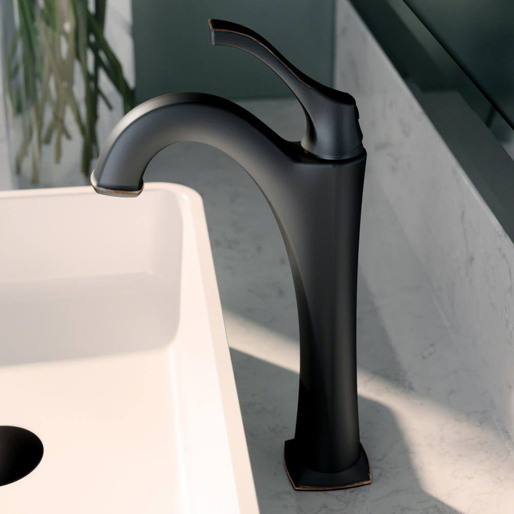 Eco-Friendly Arlo Single Hole Vessel Bathroom Faucet in Oil Rubbed Bronze