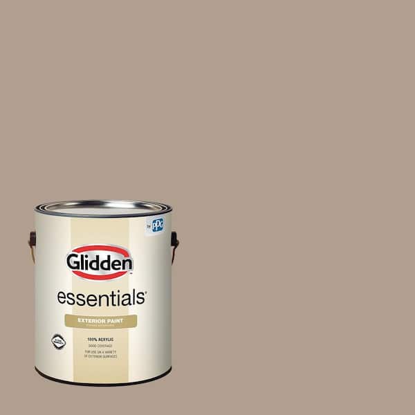 Glidden Essentials 1 gal. PPG1076-4 Cuppa Coffee Satin Exterior Paint