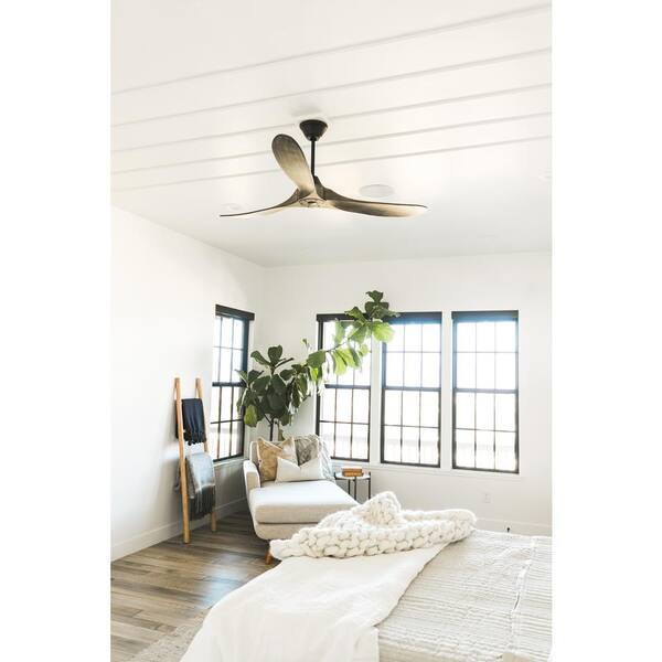 Indoor/Outdoor Aged Pewter Ceiling Fan 