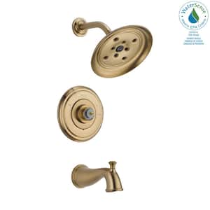 Cassidy 1-Handle Tub and Shower Faucet Trim Kit in Champagne Bronze (Valve and Handles Not Included)