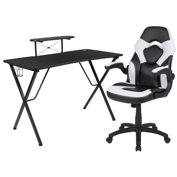 Carnegy Avenue 51.5 in Rectangular White Computer Desk