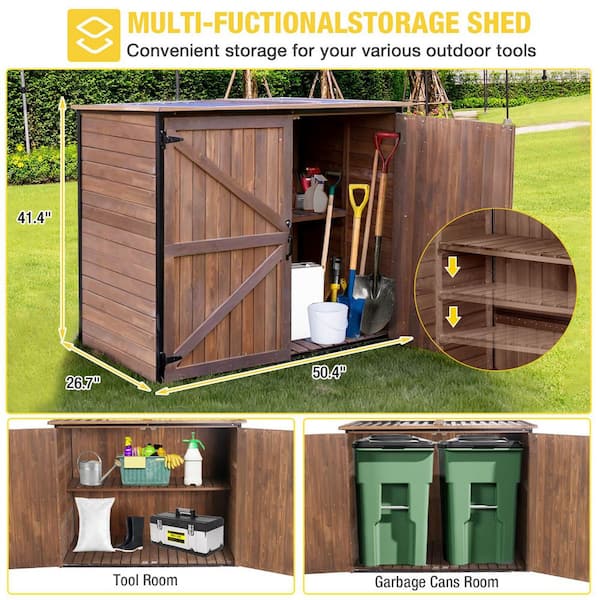 aivituvin Outdoor Storage Cabinet 50.4 in. W x 26.7 in. D x 41.4