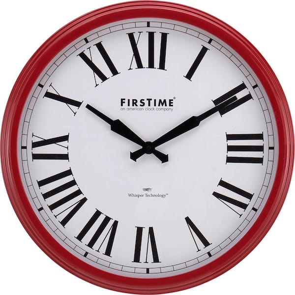 FirsTime & Co. Red Hamilton Whisper Clock