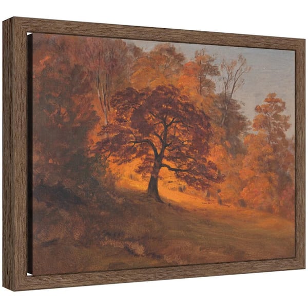 Sylvie "Autumn Foliage" by The Smithsonian American Art Museum Landscape Framed Canvas Art Print 10 in. x 13 in.
