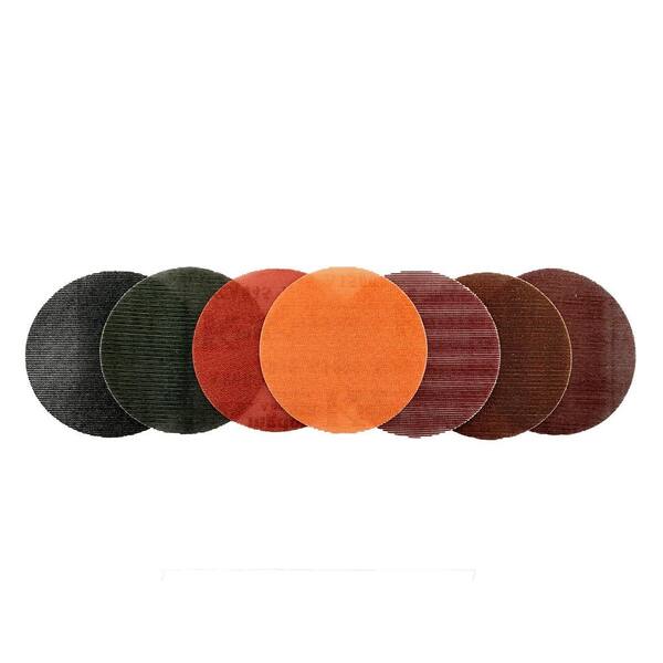 6" 7" Red Dry Sanding Discs 60-2000 Grit Abrasive Sandpaper Pads  Hook & Loop
