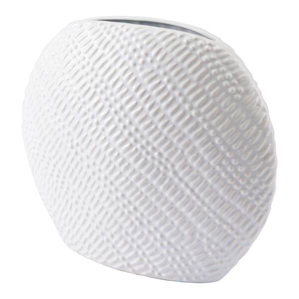 ZUO White Urchin Round Small Decorative Vase