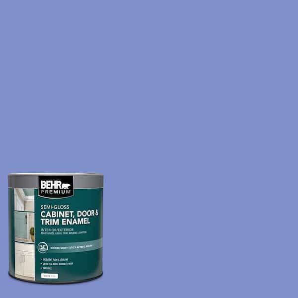 BEHR PREMIUM 1 qt. #P540-5 Pansy Garden Semi-Gloss Enamel Interior/Exterior Cabinet, Door & Trim Paint