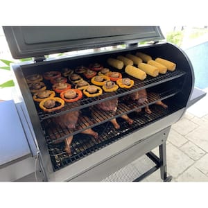 2000 sq. in. Surface Pellet Grill and Smoker in Black with Dual Meat Probes and Smart Digital Temperature Control