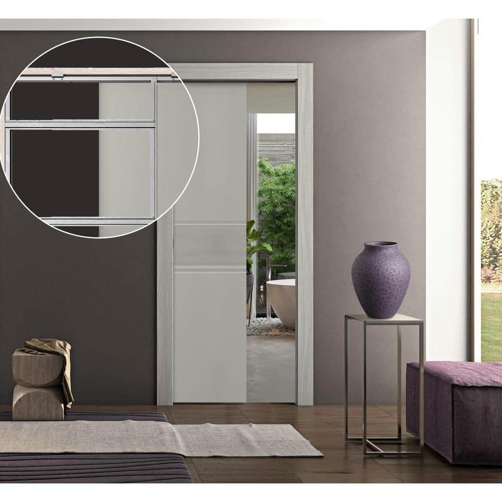 Steel Pocket Door Frame Kit for 30x80 Inch Doors