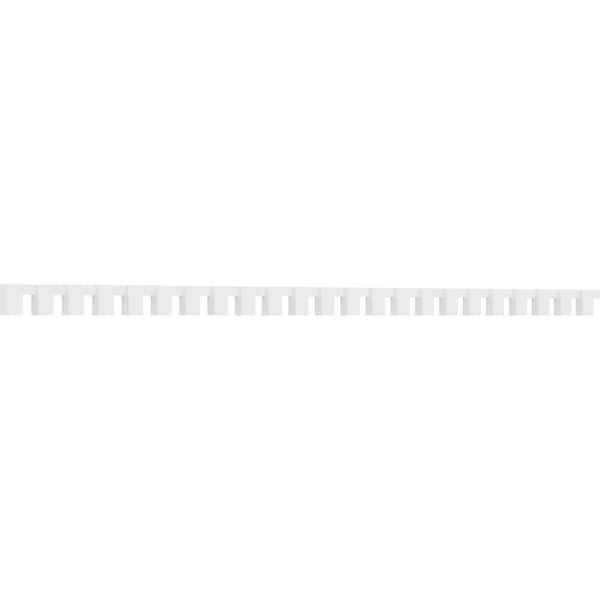 Ekena Millwork 1 in. D x 3 in. W x 92 in. L Primed Polyurethane Panel Moulding