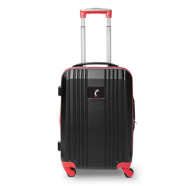 Denco NCAA Cincinnati 21 in. Red Hardcase 2-Tone Luggage Carry-On Spinner Suitcase